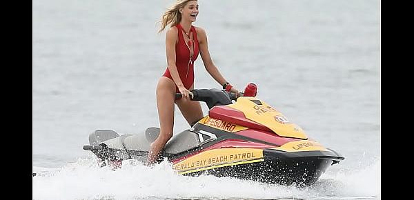  Kelly Rohrbach Swimsuit Candids on “Baywatch” Set in Georgia